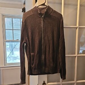 Men's Blue And Gray Sweater